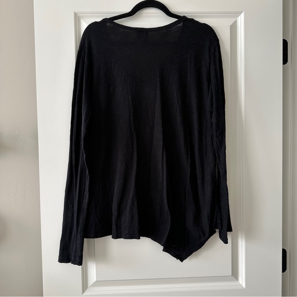 Free People Black Long Sleeve T-Shirt | Size: Large - Picture 6 of 7